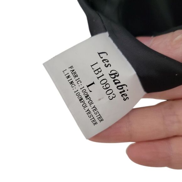 Trendy Black Winter Jacket With Furry Hoodie Size: Large - Picture 14 of 14